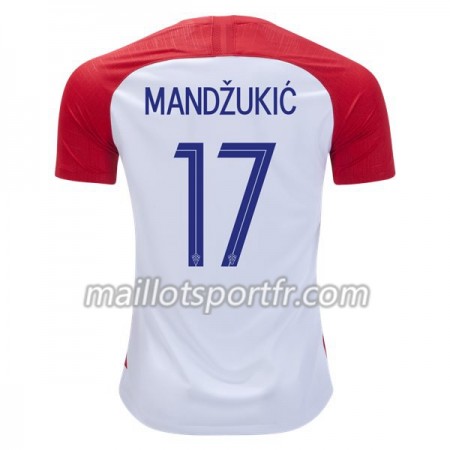 Maillot de Foot Croatie Mandzukic 17 Domicile Coupe du monde 2018